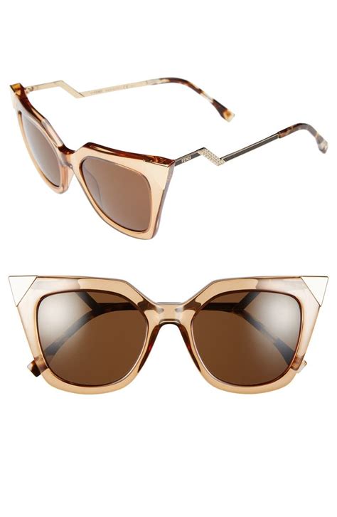 fendi rainbow 52mm cat eye sunglasses|occhiali fendi cat eye.